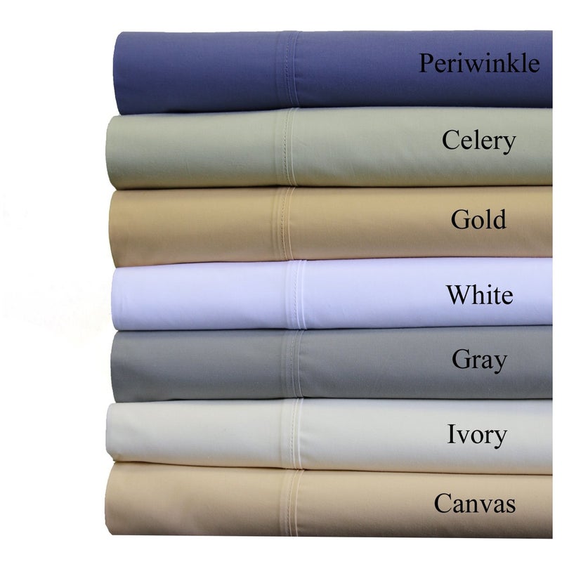 Royal Hotel Bedding Abripedic Crispy Percale Pillowcases, 300-Thread-Count, 2PC Solid Pillow Cases Set, 100% Cotton, Standard, White - Image 2